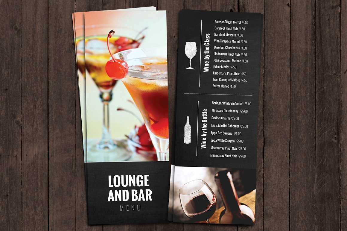 Free Bar Menu Templates – Dalep.midnightpig.co Regarding Cocktail Menu Template Word Free