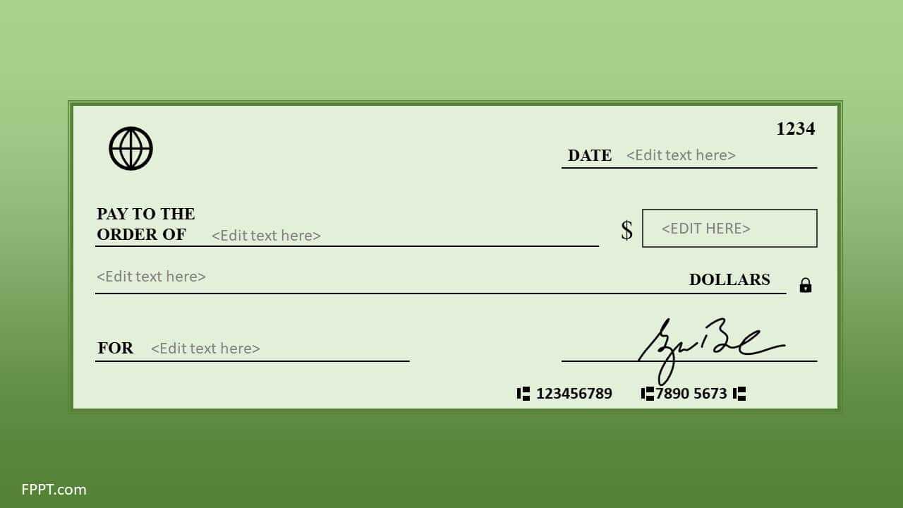 Free Blank Check Template For Powerpoint – Free Powerpoint In Blank Check Templates For Microsoft Word