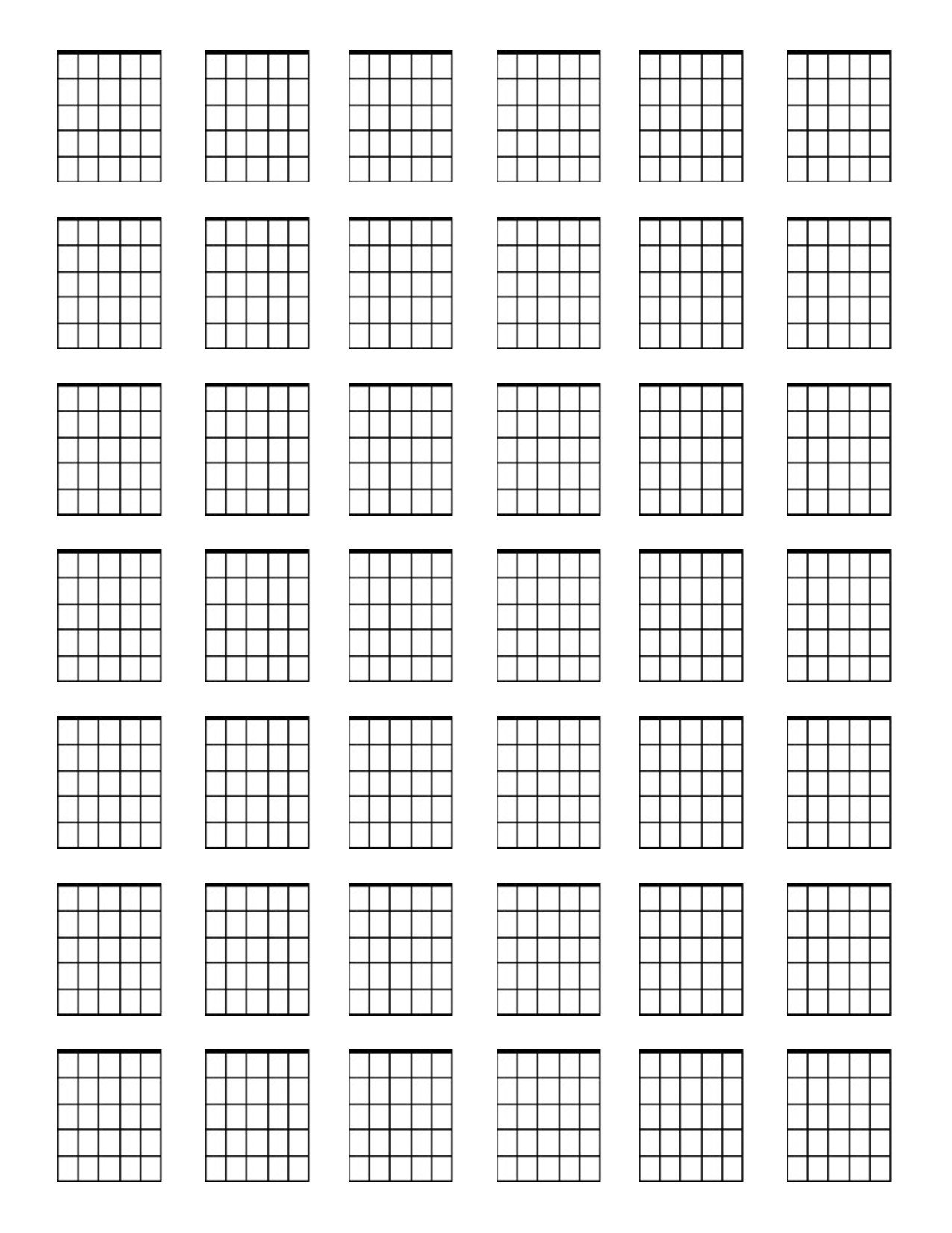 Free Blank Guitar Chord Chart – Cuna Regarding Blank Sheet Music Template For Word