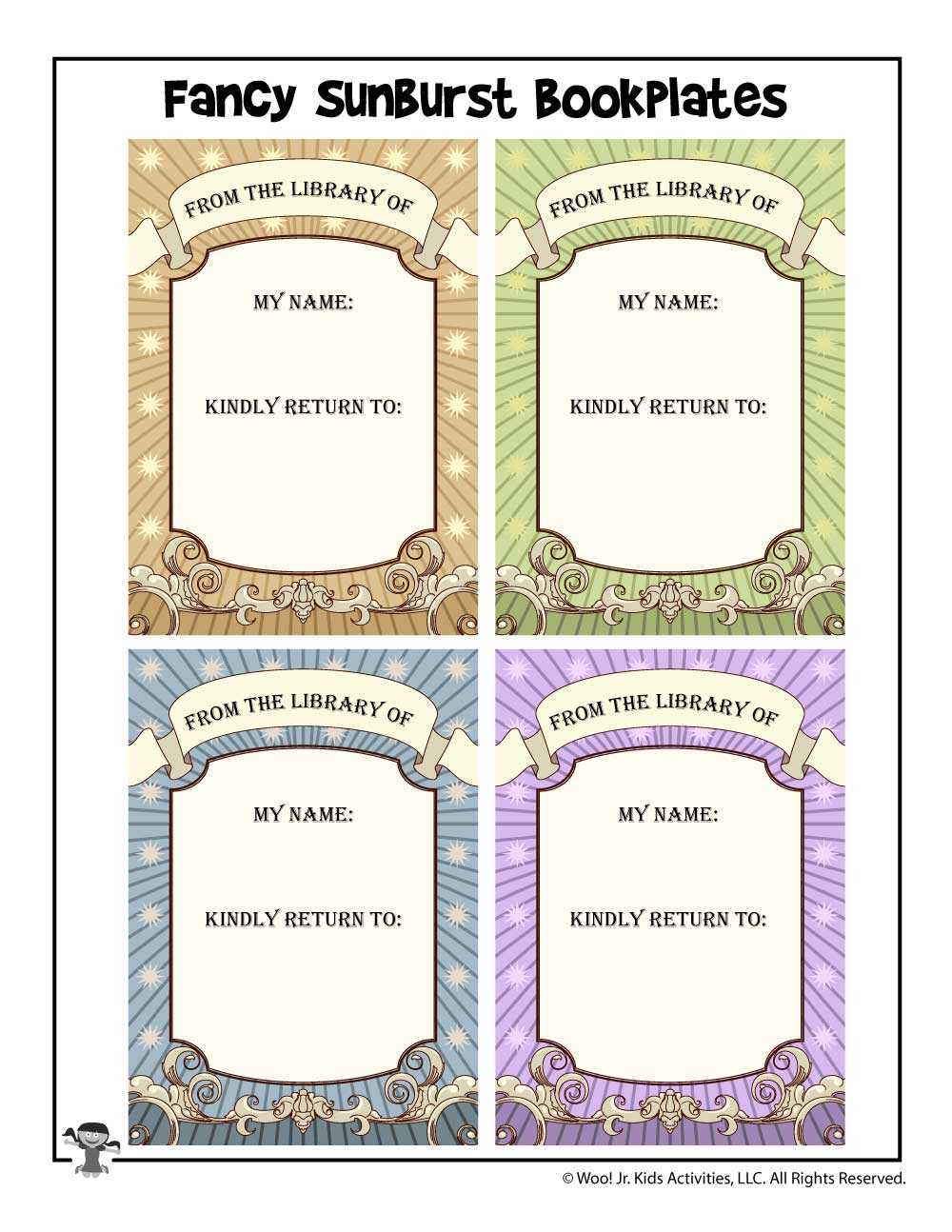 Free Bookplates To Print | Woo! Jr. Kids Activities In Bookplate Templates For Word