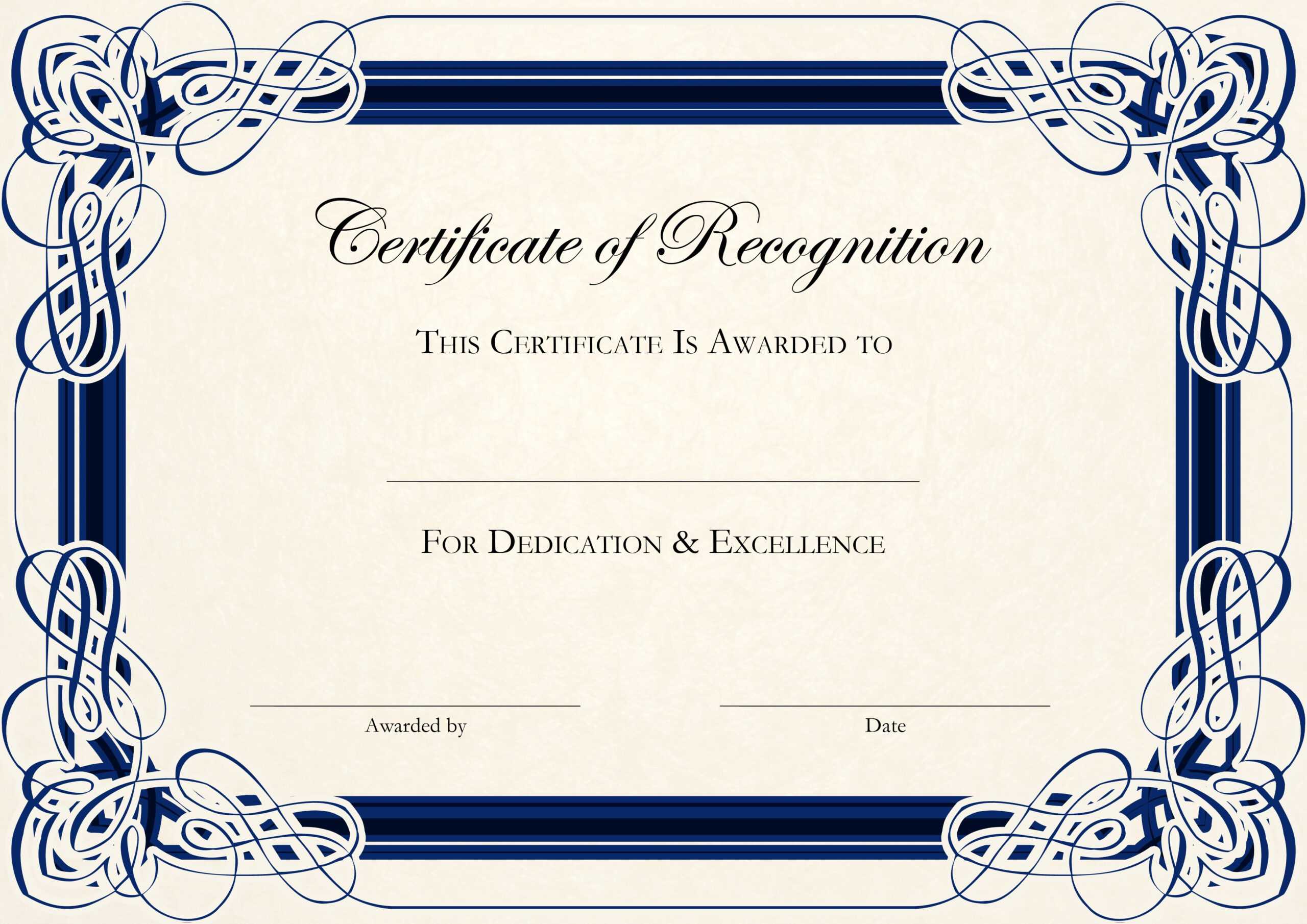 Free Certificate Templates For Word For Certificate Templates For Word Free Downloads