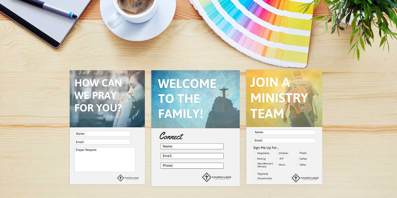 Free Church Connection Cards - Beautiful Psd Templates Intended For Church Visitor Card Template Word