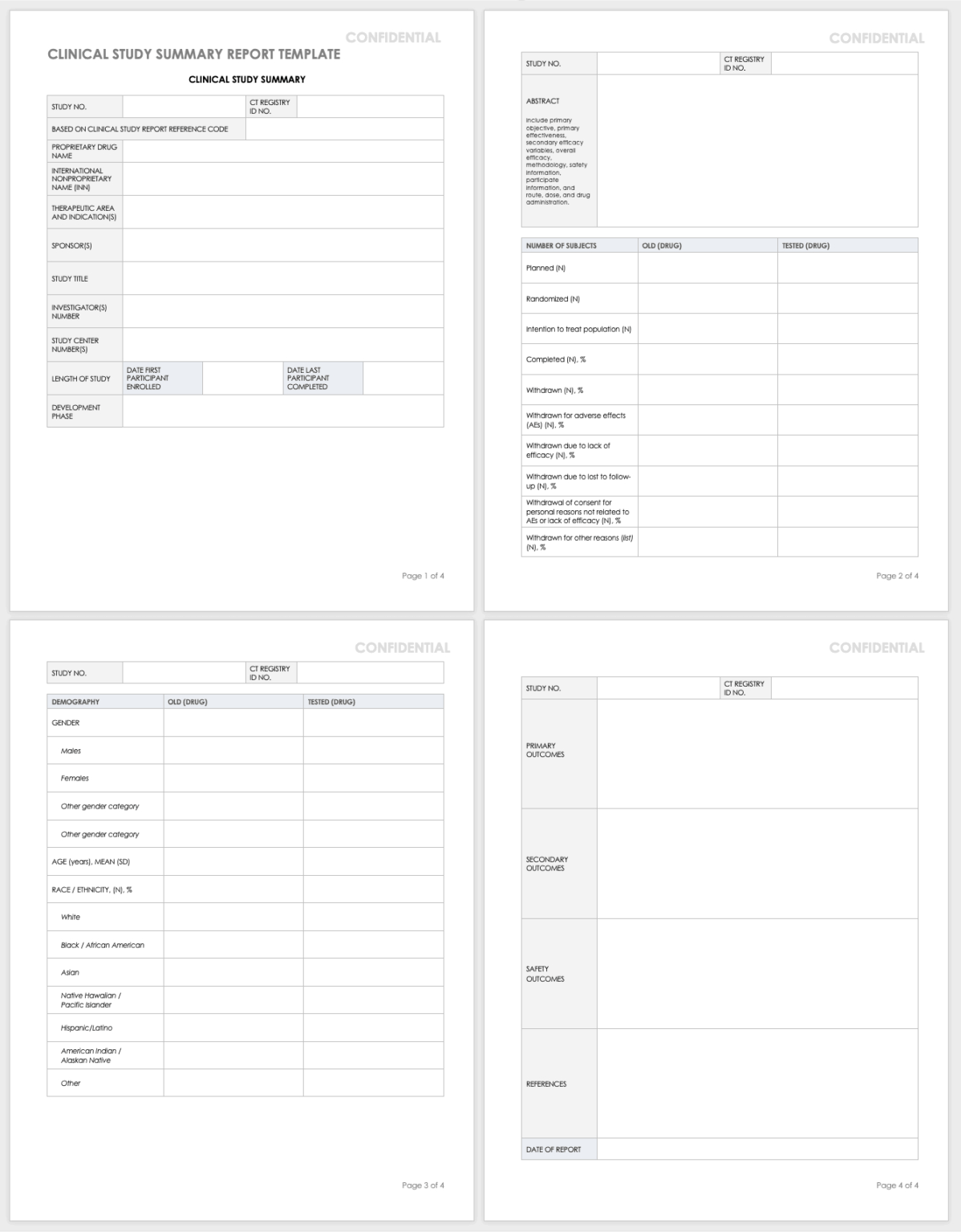 Trial Report Template