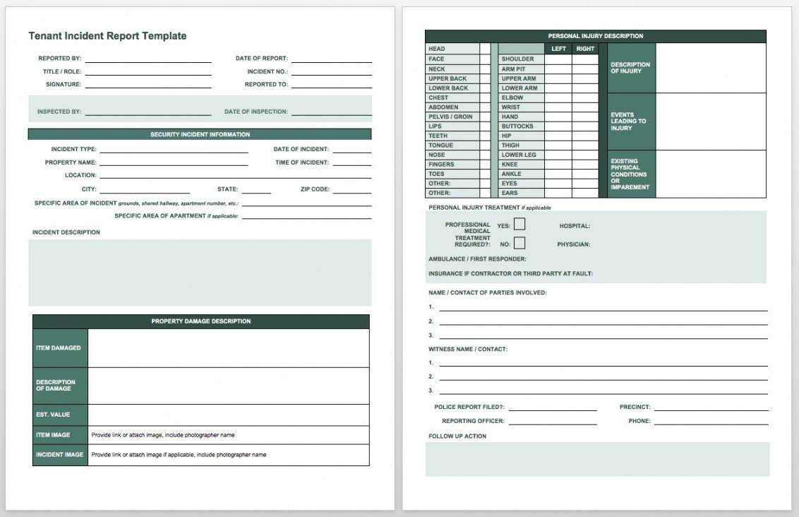 Free Free Incident Report Templates & Forms Smartsheet In Incident Report Template Microsoft