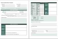 Free Incident Report Templates &amp; Forms | Smartsheet pertaining to Incident Report Template Uk