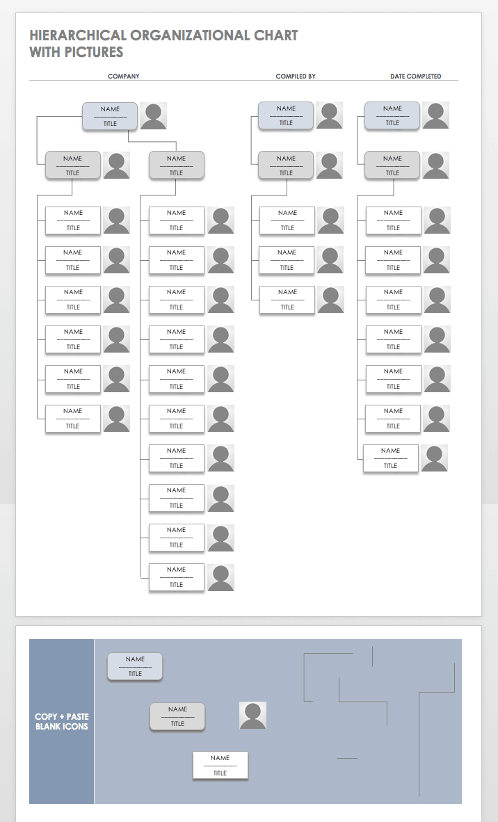 Free Organization Chart Templates For Word | Smartsheet Inside Word Org Chart Template