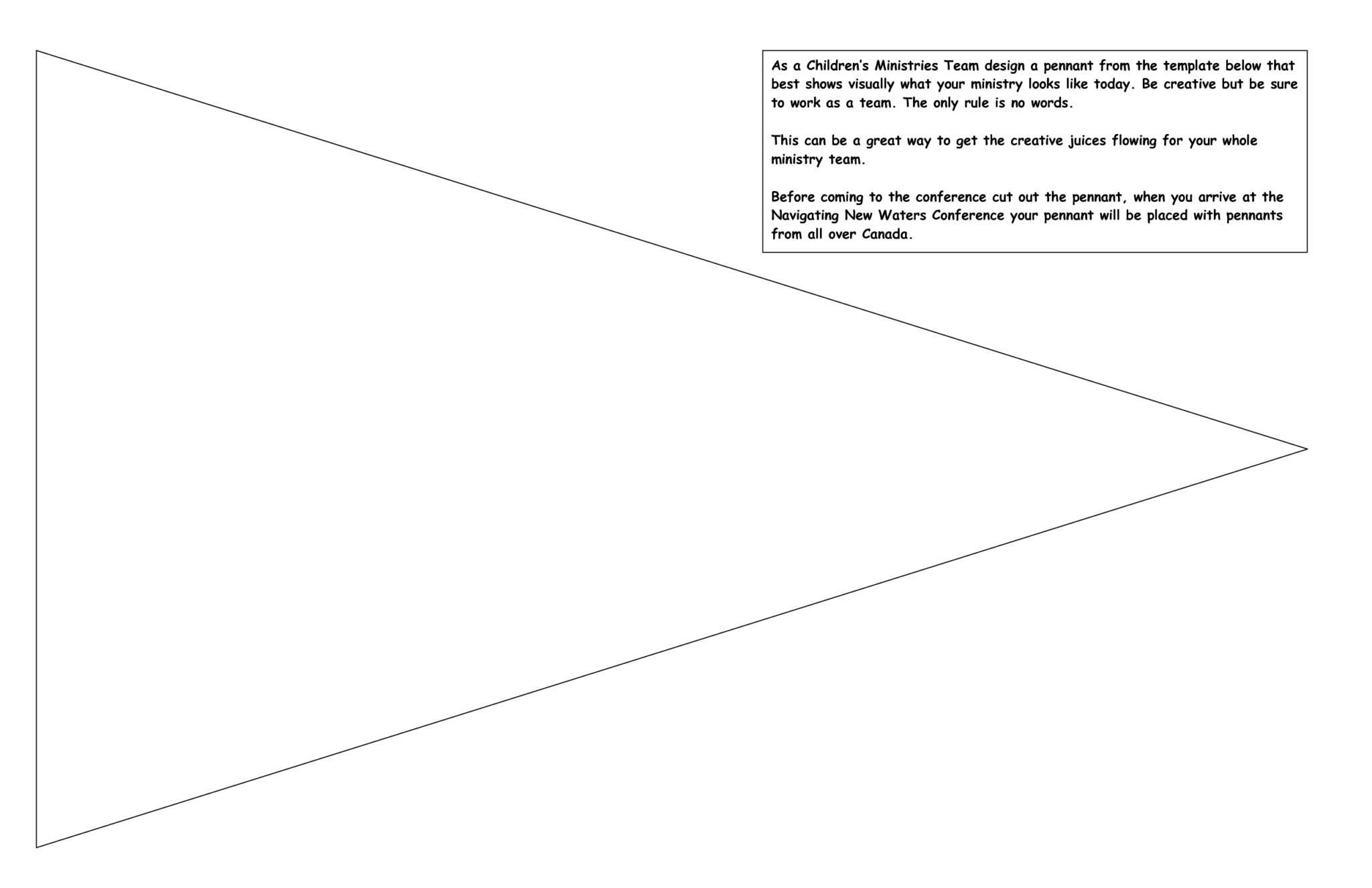 Free Pennant Banner Template, Download Free Clip Art, Free For Triangle