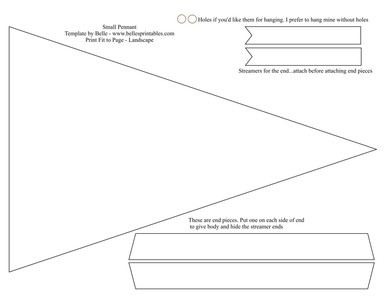 Free Pennant Banner Template, Download Free Clip Art, Free within