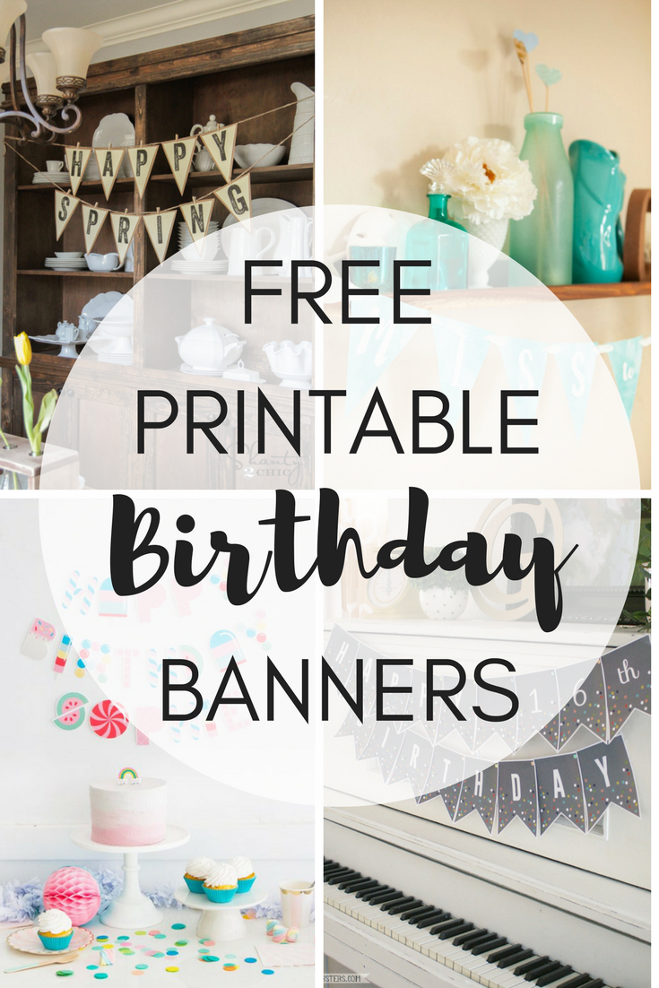 Free Printable Birthday Banners In Diy Banner Template Free
