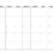 Free Printable Blank Calendar Templates – Dalep.midnightpig.co For Blank Calander Template
