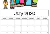 Free Printable Calendar Templates 2020 For Kids In Home inside Blank Calendar Template For Kids