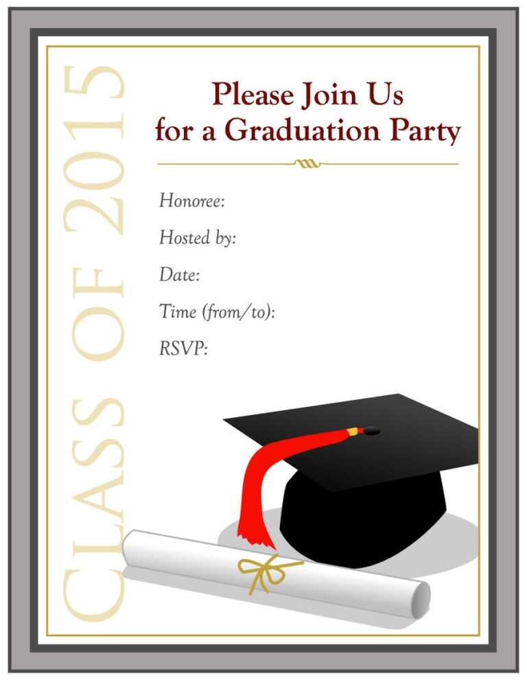 Free Printable Graduation Invitations Templates Dalep pertaining to