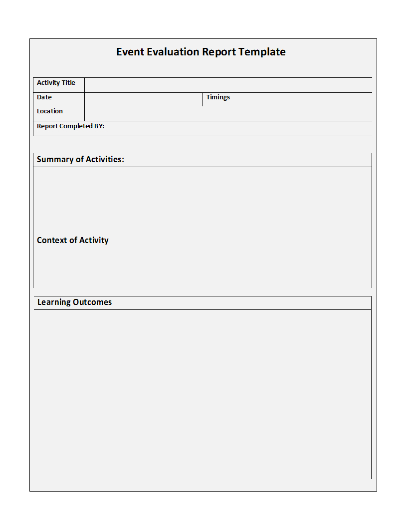 Free Report Template Intended For Best Report Format Template