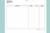 Free Simple Invoice Template For Word - Calep.midnightpig.co regarding Free Downloadable Invoice Template For Word