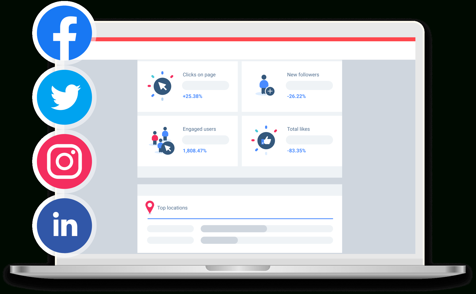 Free Social Media Reporting Template | Whatagraph Inside Social Media Report Template