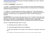 Free Software Development Non-Disclosure Agreement (Nda throughout Nda Template Word Document