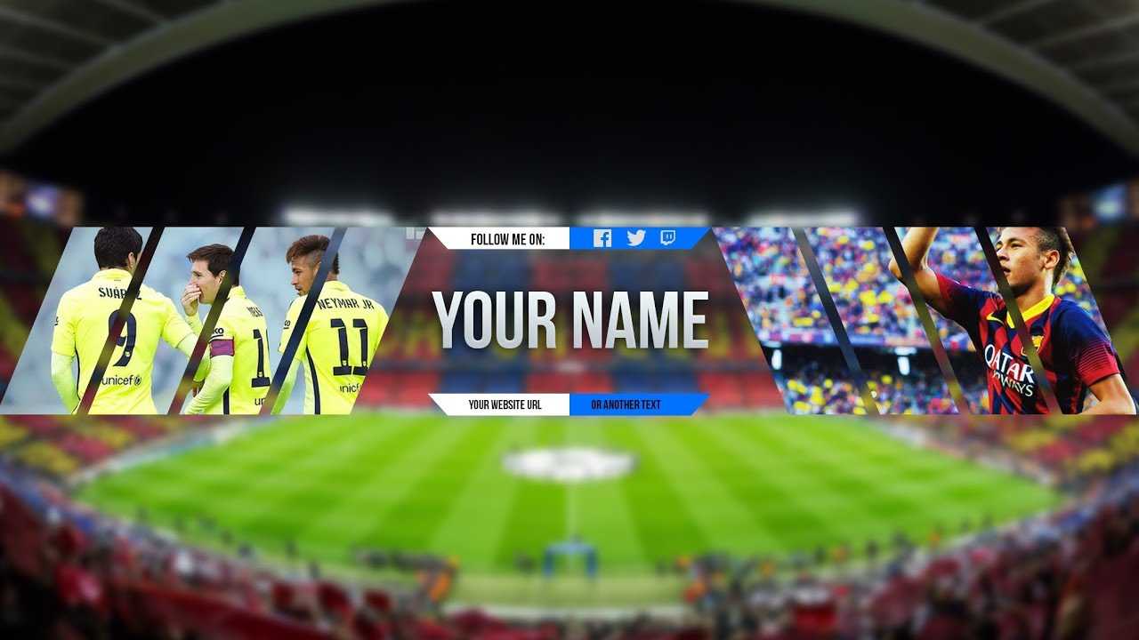 Free Sport Banner Template For Youtube Channel #4 Photoshop I Download  (2017/2018) For Sports Banner Templates