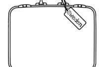 Free Suitcase Coloring Page, Download Free Clip Art, Free within Blank Suitcase Template