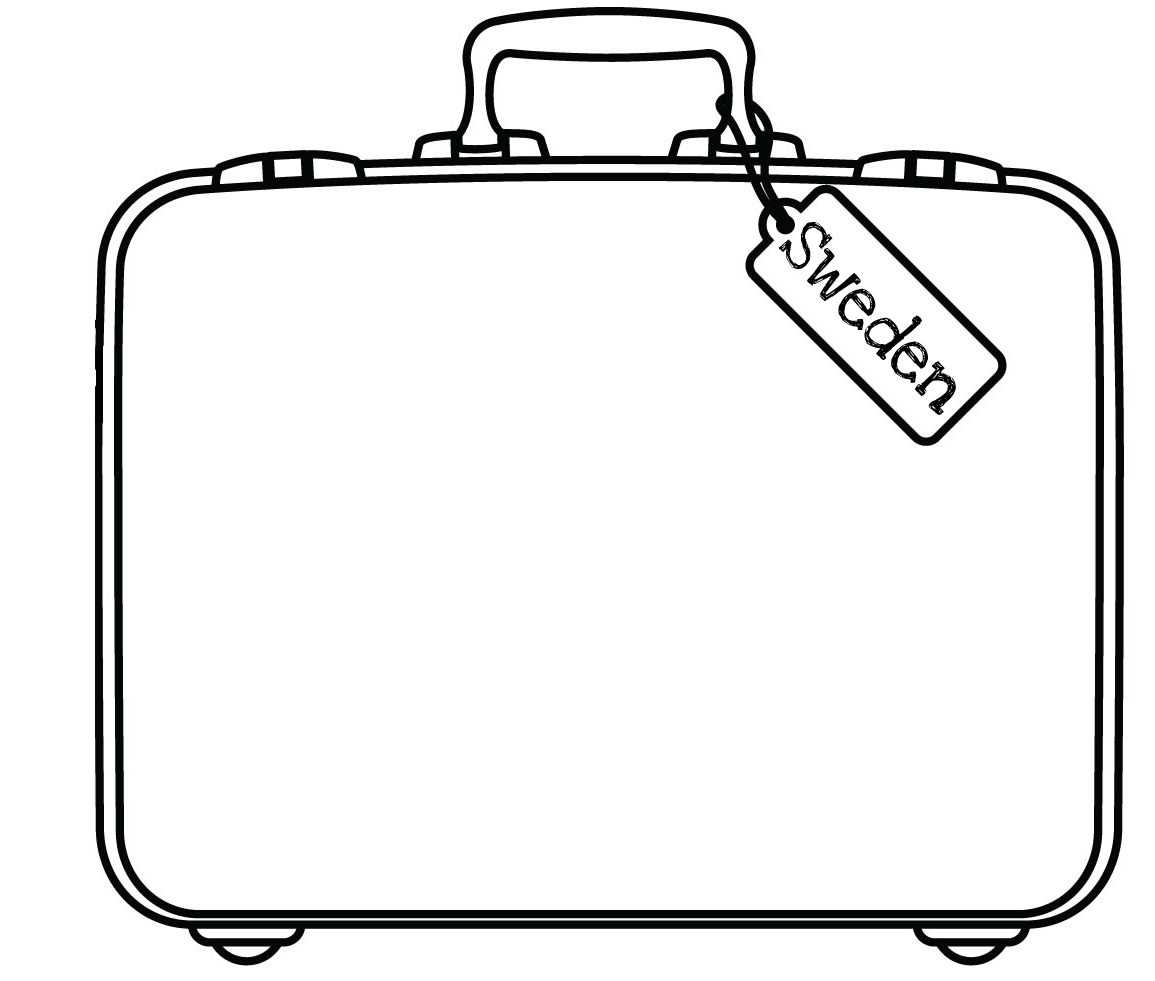 Free Suitcase Coloring Page, Download Free Clip Art, Free Within Blank Suitcase Template