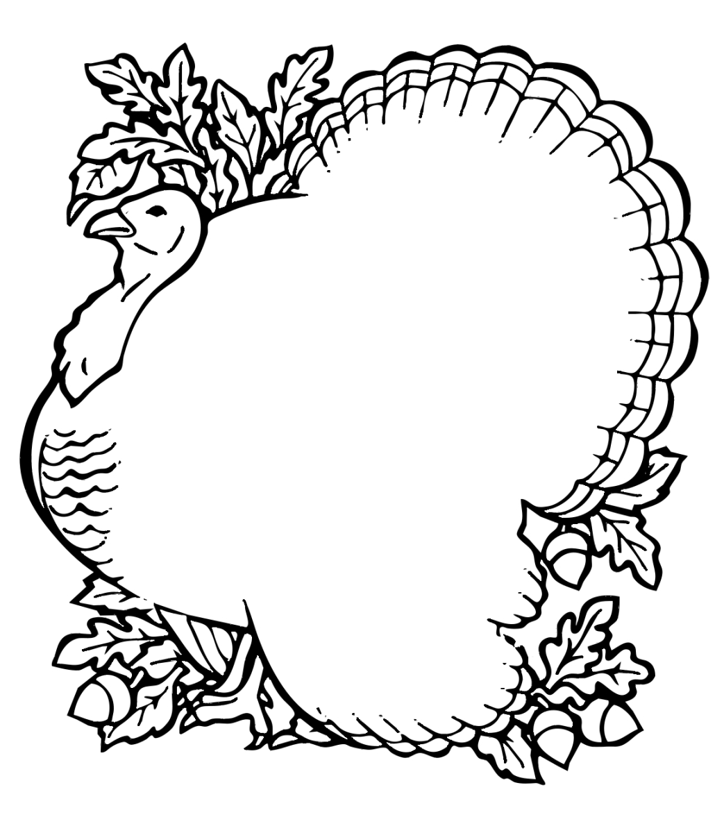 Free Thanksgiving Backgrounds Clipart, 1 Page Of Free To Use Inside Blank Turkey Template