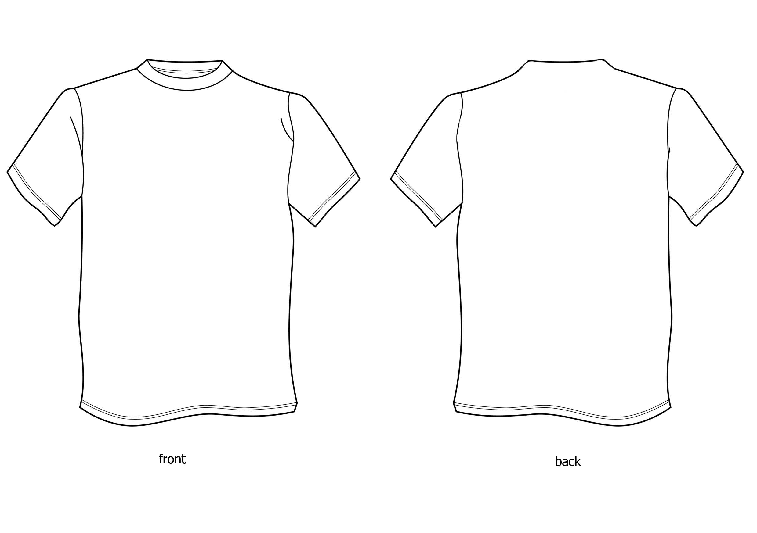 Free Tshirt Template, Download Free Clip Art, Free Clip Art Intended For Blank Tshirt Template Printable