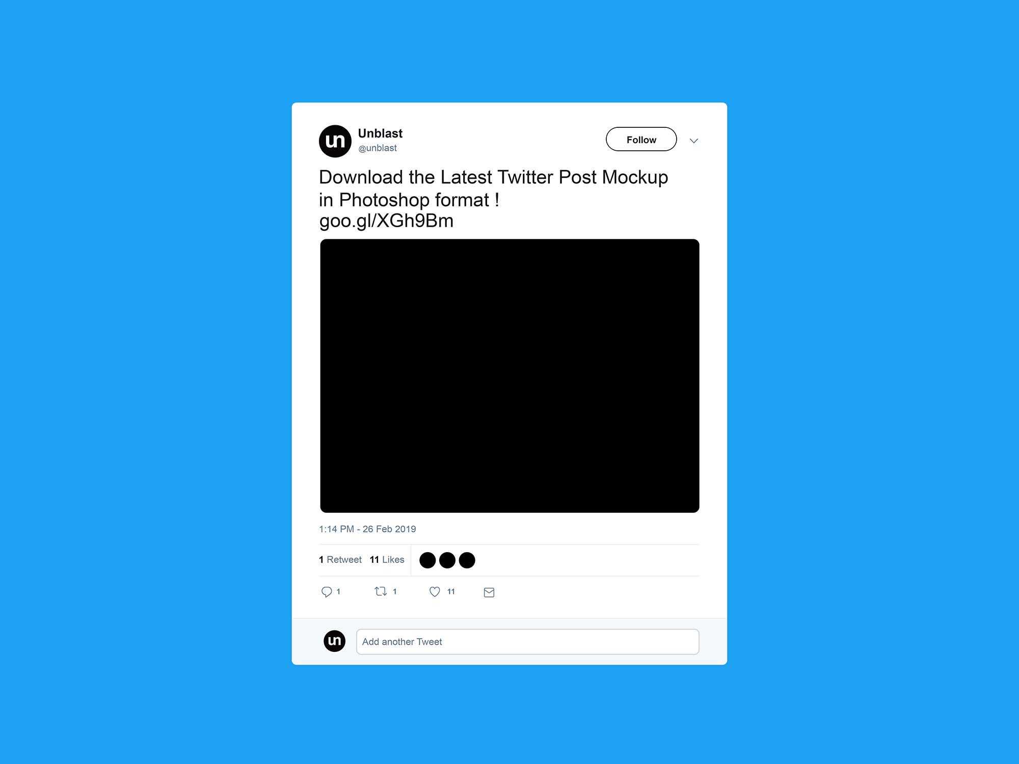 Free Twitter Post Mockup (2019) Regarding Blank Twitter Profile Template