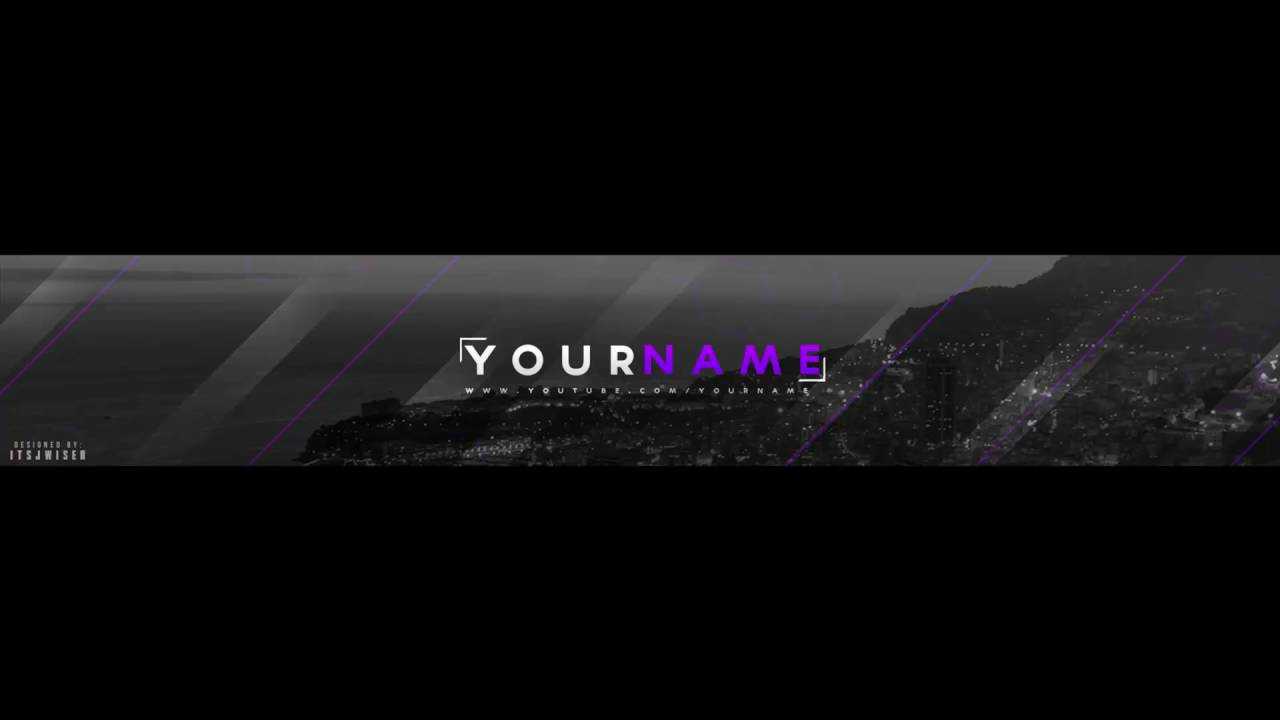 Free Youtube Banner Template(Adobe Photoshop)  By: Itsjwiser Inside Adobe Photoshop Banner Templates