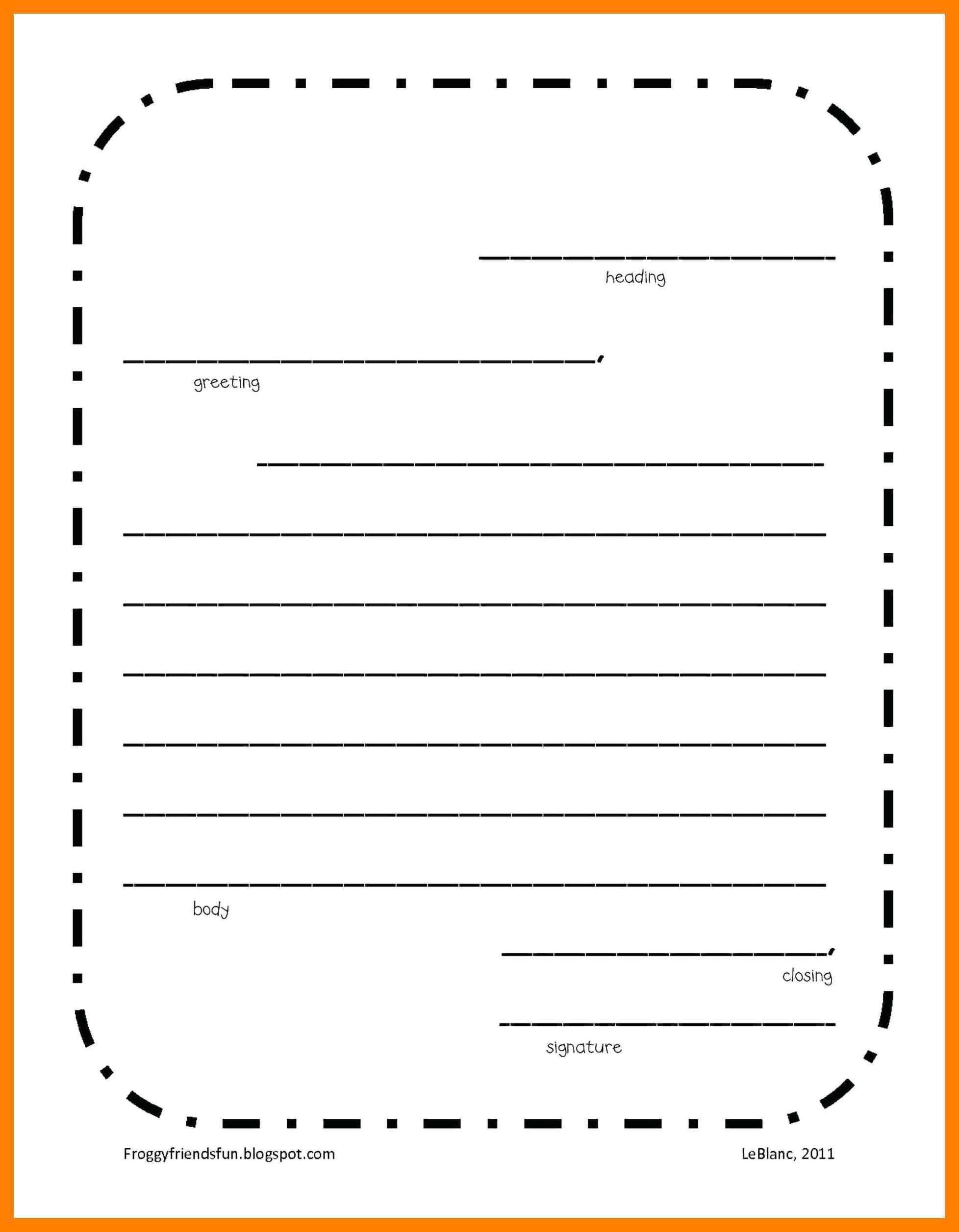 Friendly Letter Templates – Calep.midnightpig.co Regarding Blank Letter Writing Template For Kids