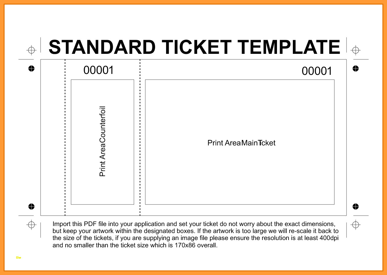 Fundraising Tickets Printables – Dalep.midnightpig.co Intended For Blank Admission Ticket Template