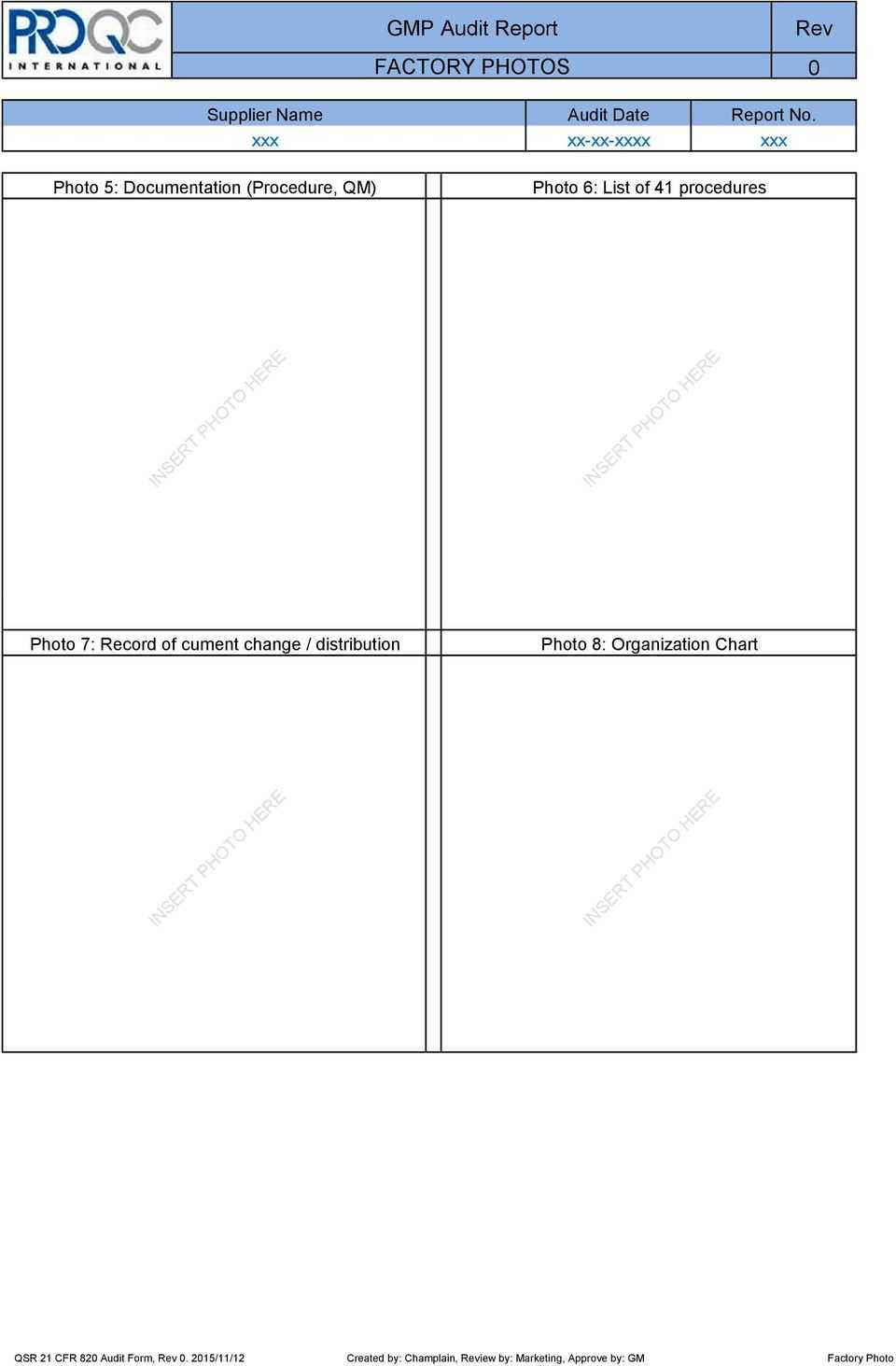 Gmp Audit Report. * Example Report * – Pdf Free Download With Regard To Gmp Audit Report Template