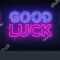 Good Luck Neon Sign Vector Good Stock Vector (Royalty Free With Good Luck Banner Template