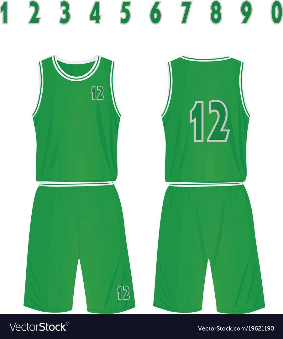 Green Basketball Uniform Pertaining To Blank Basketball Uniform Template