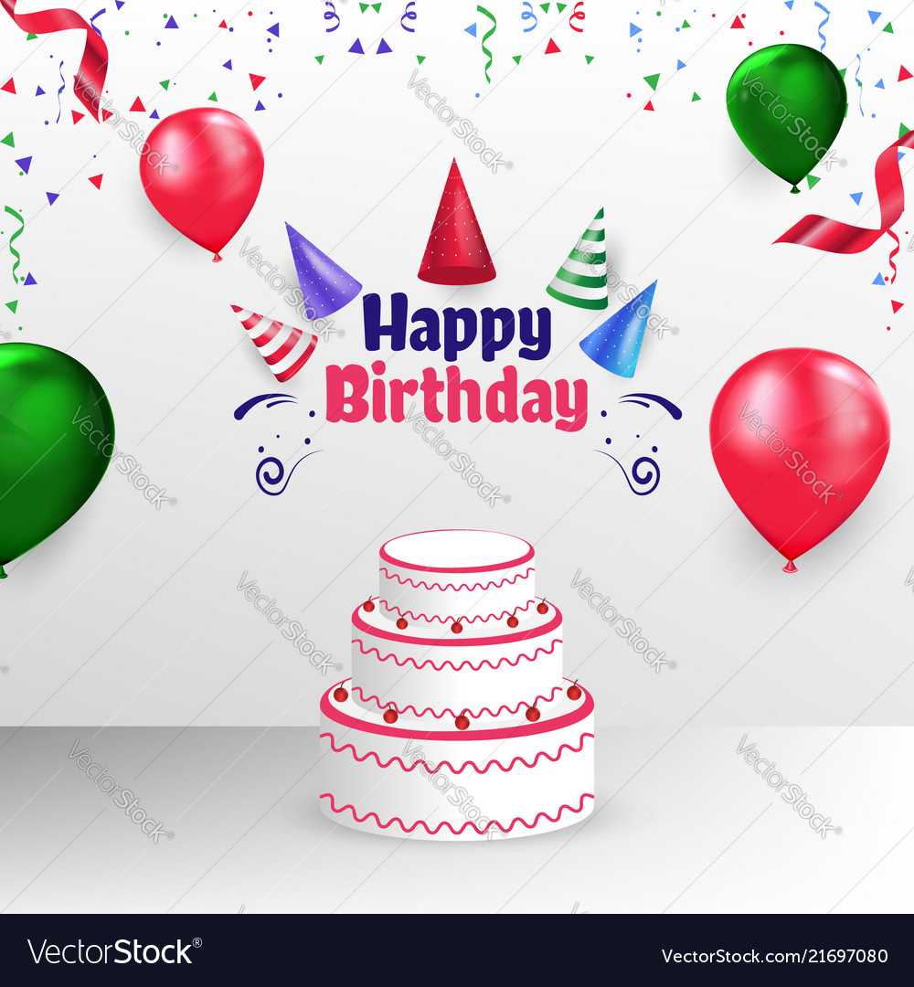 Happy Birthday Poster Banner Cover Template Design With Regard To Free Happy Birthday Banner Templates Download