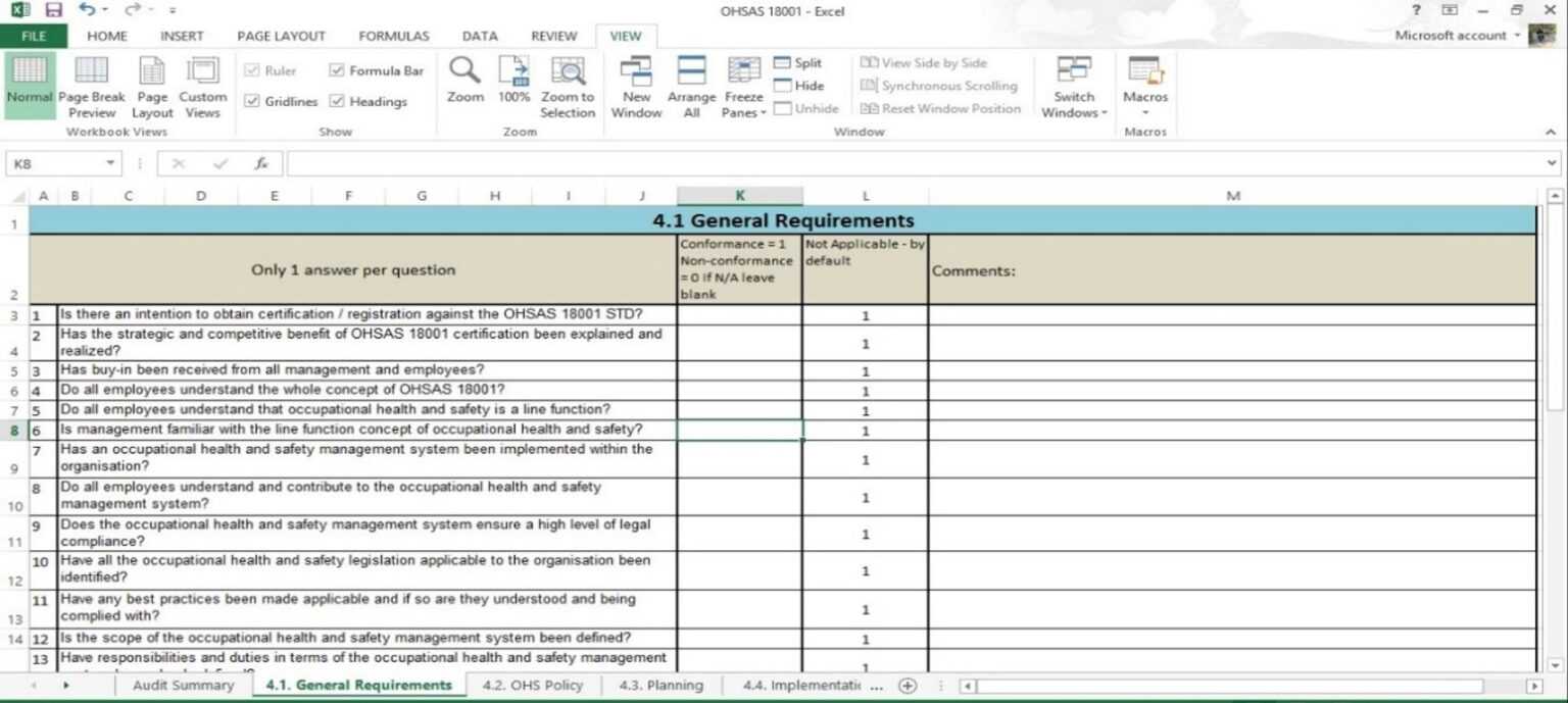 Health And Safety Audit Report Template ] – 12 Audit Inside Information ...