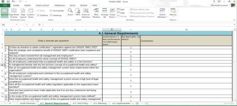 Health And Safety Audit Report Template ] – 12 Audit inside Information ...