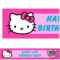 Hello Kitty Banner Clipart With Regard To Hello Kitty Banner Template