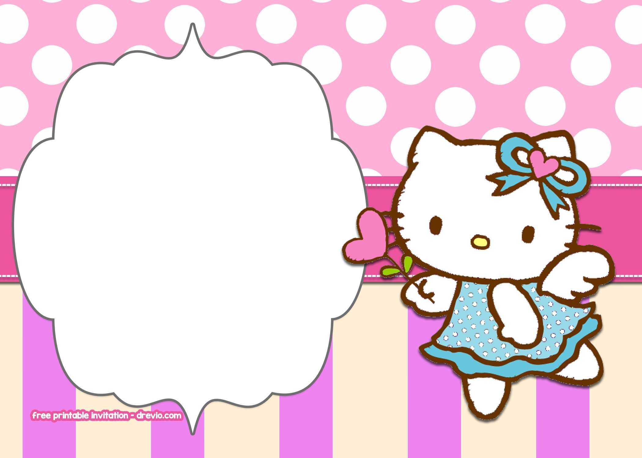 Hello Kitty Free Printables – Calep.midnightpig.co For Hello Kitty Birthday Banner Template Free