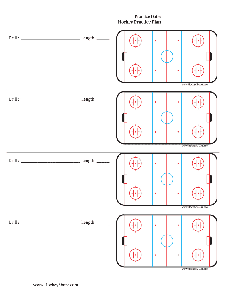 Hockey Practice Plan Template – Fill Online, Printable In Blank Hockey Practice Plan Template