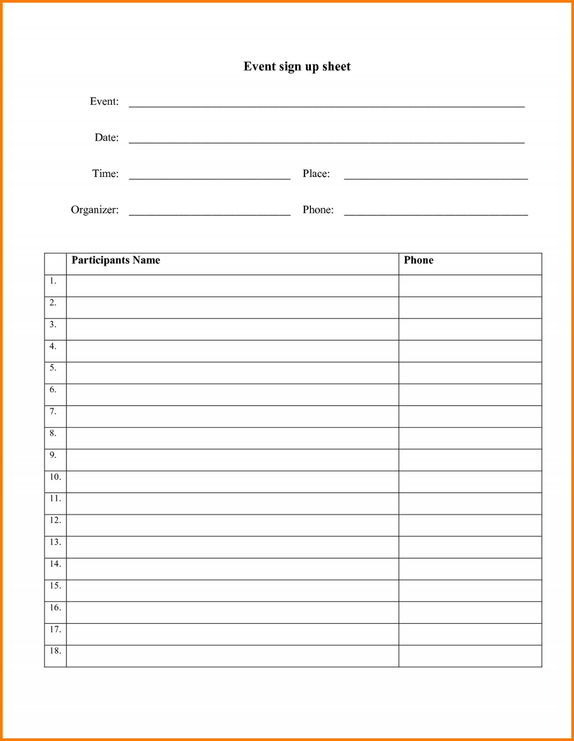 Holiday Potluck Sign Up Sheet – Dalep.midnightpig.co Intended For Potluck Signup Sheet Template Word