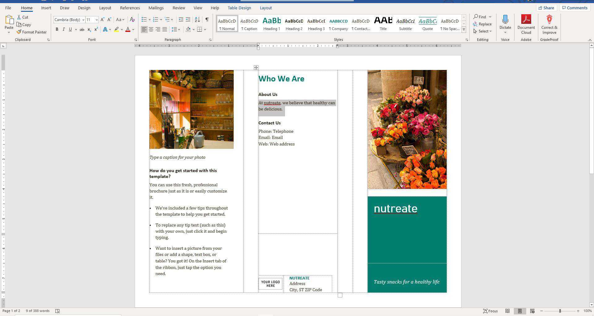 How To Create A Trifold Brochure In Word 2010 – Calep Throughout Free Brochure Templates For Word 2010
