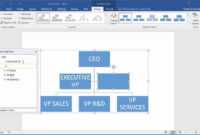 How To Create An Organization Chart In Word 2016 in Org Chart Word Template