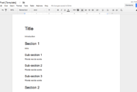 How To Create Effective Document Templates within Google Word Document Templates