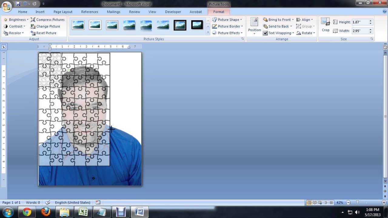 How To Create Jigsaw Puzzles In Microsoft Word, Powerpoint Or Publisher :  Tech Niche Intended For Jigsaw Puzzle Template For Word
