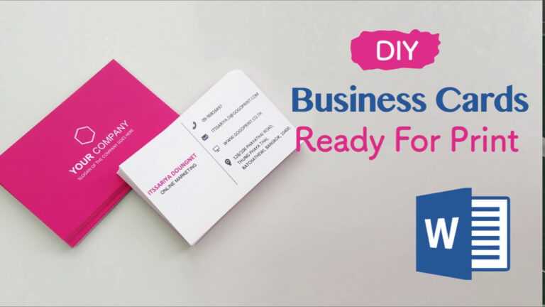 How To Create Your Business Cards In Word – Professional And Print ...