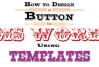 How To Design A Button In Ms Word Using Templates throughout Button Template For Word