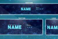 How To Edit On Youtube Banner Template | Photoshop (Banner - Logo - Twitter  Psd) within Banner Template For Photoshop
