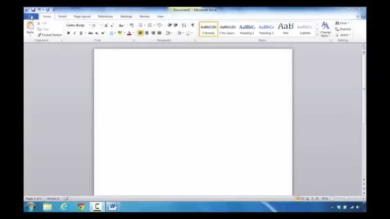 How To Find And Create A Resume Template In Microsoft Word 2010 In Resume Templates Word 2010