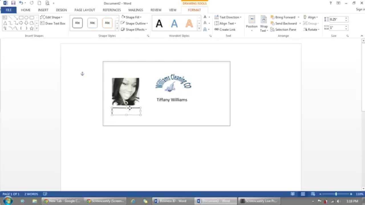 How To Make Id Cards On Microsoft Word – Calep.midnightpig.co Within Id Badge Template Word