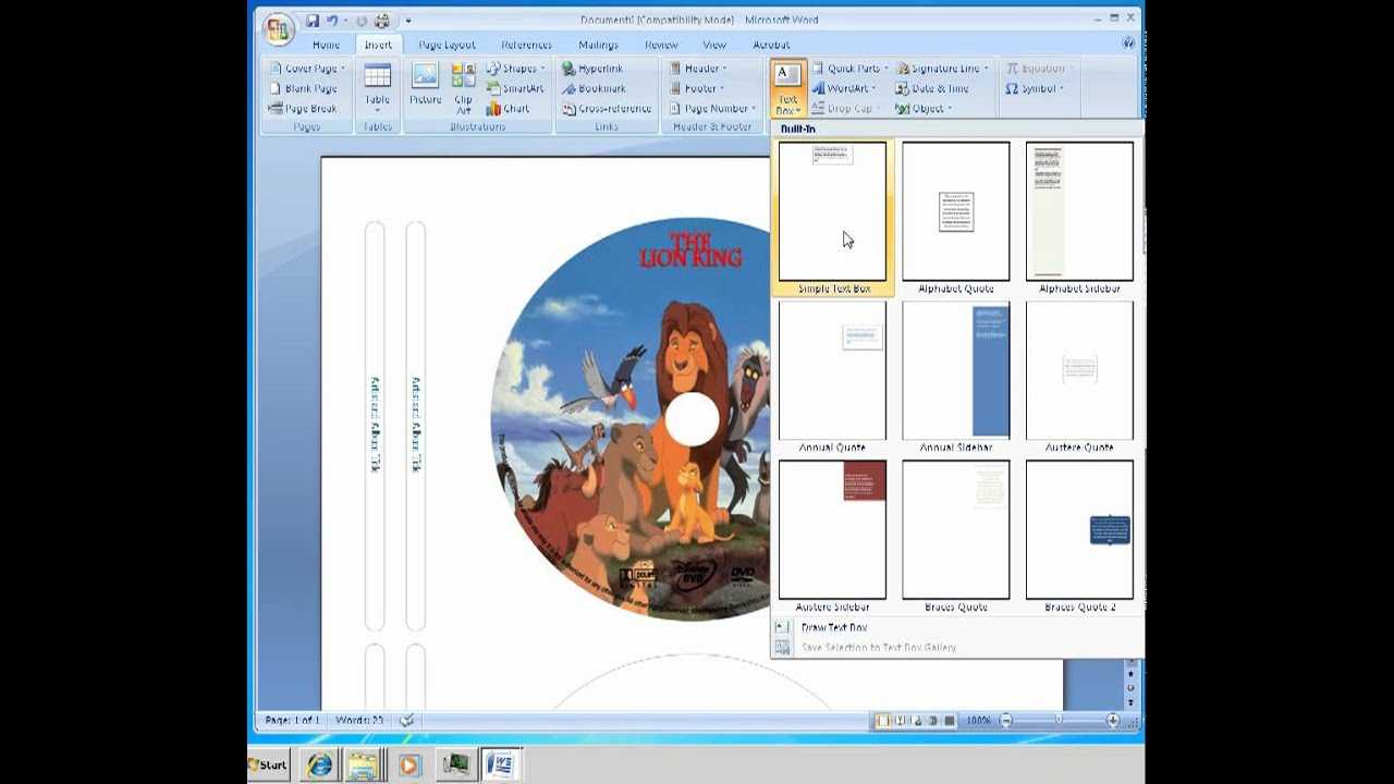 How To Make Labels For Cd Dvd Disc – Youtube Within Blank Cd Template Word
