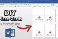 How To Make Place Cards In Microsoft Word | Diy Table Cards With Template with Microsoft Word Place Card Template
